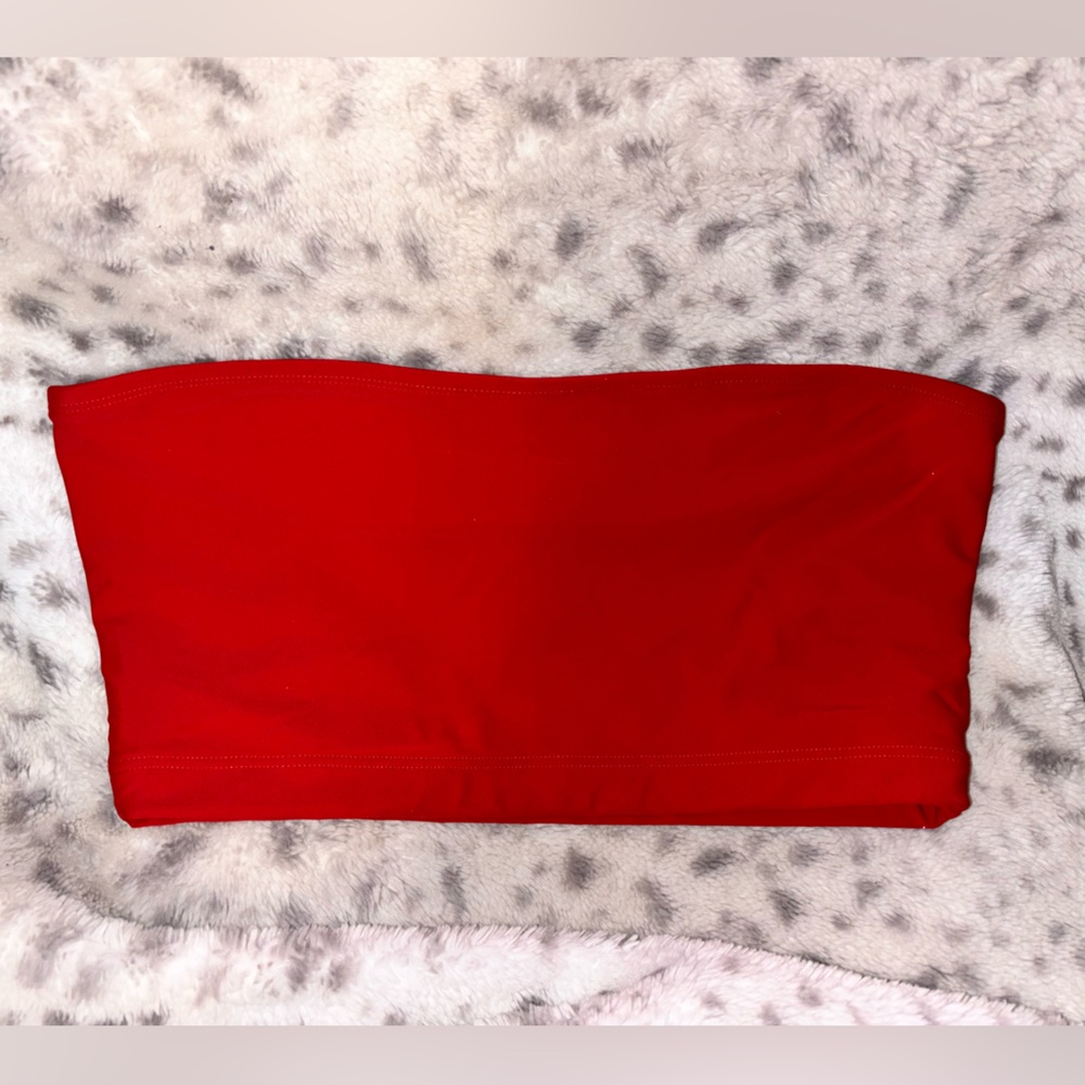WOMENS RED TUBETOP